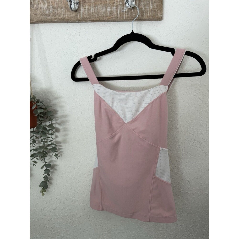 Nike Dri-FIT Pink Criss Cross Shelf Bra Athletic Tank Top Women’s Small